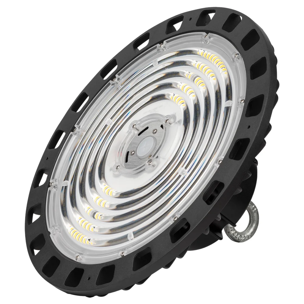 200W LED UFO High Bay Light, 5000K, AC277-480V, Black, Generation 2
