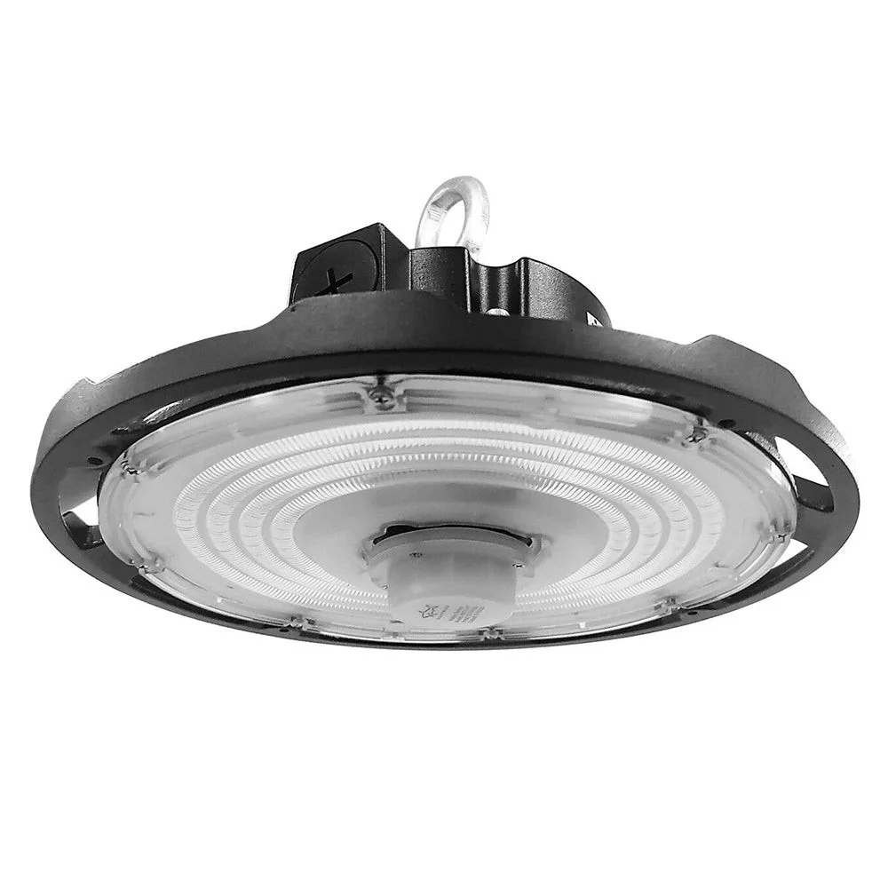 Selectable UFO High Bay Light, 140W/190W/240W, 120-277V, 3500K/4000K/5000K, Black, Hook Mount