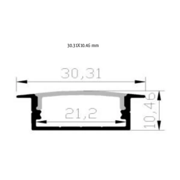 Westgate Manufacturing ULR Aluminum Channel & Lens - view 2