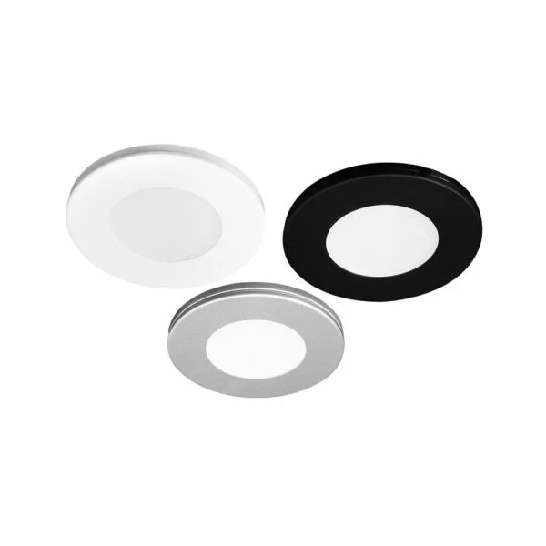 Ultra Slim LED Puck Light, White Trim, 10 Pack, 2.2W