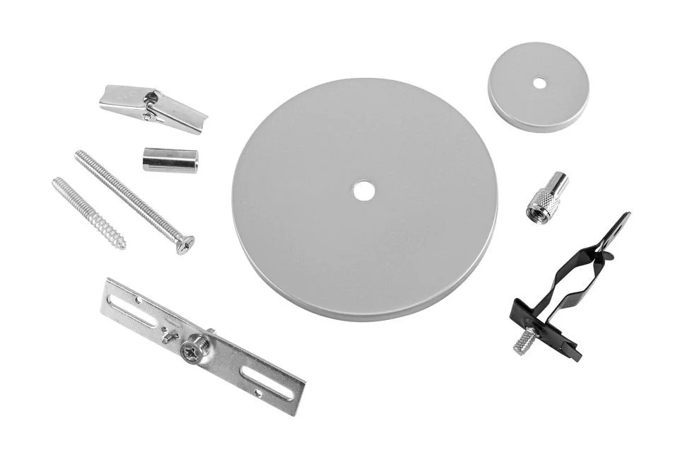 Universal Canopy Cover Non-Feed Kit. J-Box / Stud / T-Bar / Drywall / Masonry Mount. 2" & 5" Square Covers | 2 piece & 1