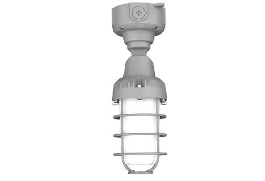 Vaportight Adjustable Jelly Jar, E26 lamp ready, 120-277VAC, Polycarbonate Lens, Grey, Die-cast Body...