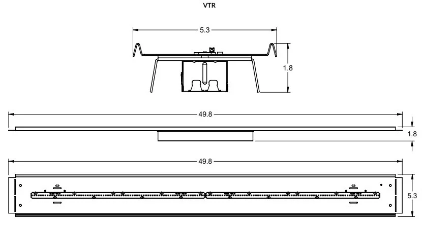 VTR Series 4Ft. LED Vapor Tight Retrofit Kit, 18W-48W - view 2
