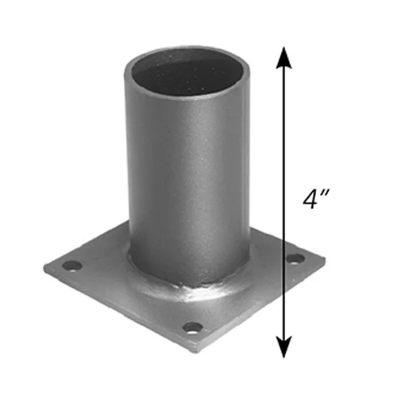 Wall Mount Bracket 90° Curve Bronze with 2-Inch Tenon