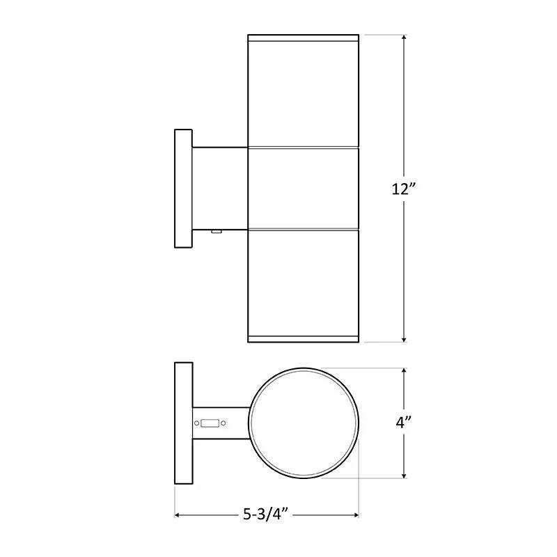 Wall Mount Cylinder Up/Down Light 20 W, Bronze Finish - view 2