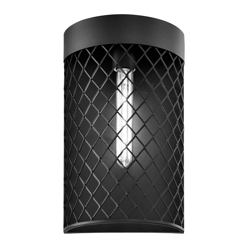 Wall Mount, Outdoor, Black, Steel, 8.0