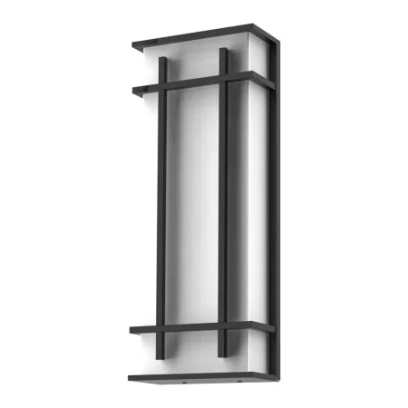 Wall Mount Outdoor LED, 23W, 1100lm, 120-277V, 3000K|4000K, Black, Acrylic Shade
