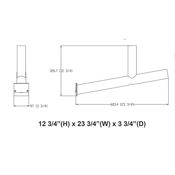 Wall Mounting Arm for Split Solar Light - view 2