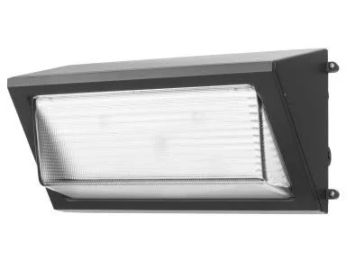 WallMax Compact Open Face Wall Pack, 120/100/80W, CCT Selectable (3000K/4000K/5000K), Dark Bronze, Photocell On/Off