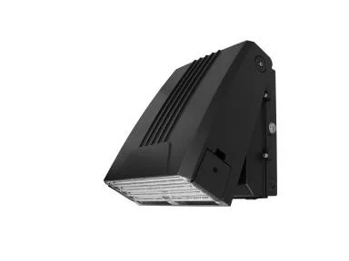 WallMax Thin Cutoff Wallpack, 80/100/120W, Universal 120-277V, 3/4/5K, Dark Bronze, Photocell