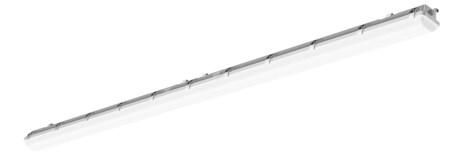 WareLight Vapor Tight LED Fixture, 8', 70/80/100W Selectable, 30/35/40/45/50K Selectable, 0-10V Dimmable, 120-277V