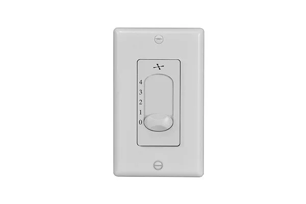 WC-13 Series, White 4-Speed Wall-Mount Ceiling Fan Wall Control