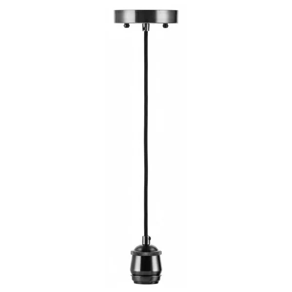 Westgate Decorative Socket Pendant, 974 Series, 6FT Cord, E26 Medium Base, Black Cord, Antique Brass