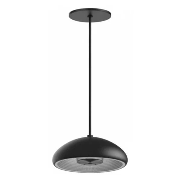 Westgate EU Pendant, 8W, 220lm, 3000K, 8" Diameter, Black with Copper Reflector