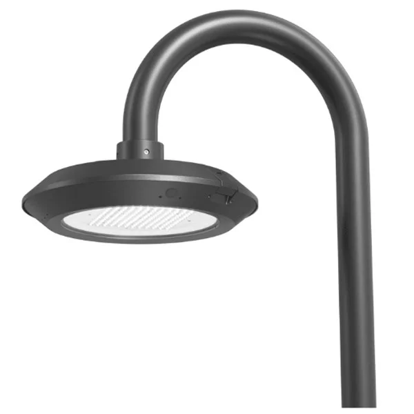Area Light with Bell Mount Pole Adapter, 22W-75W Power and CCT Adjustable