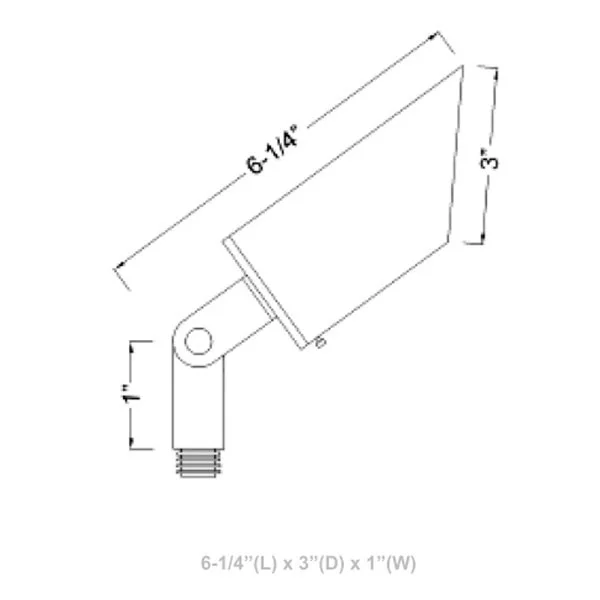 Westgate Manufacturing 5 W LED Directional Light, Solid Brass - view 2