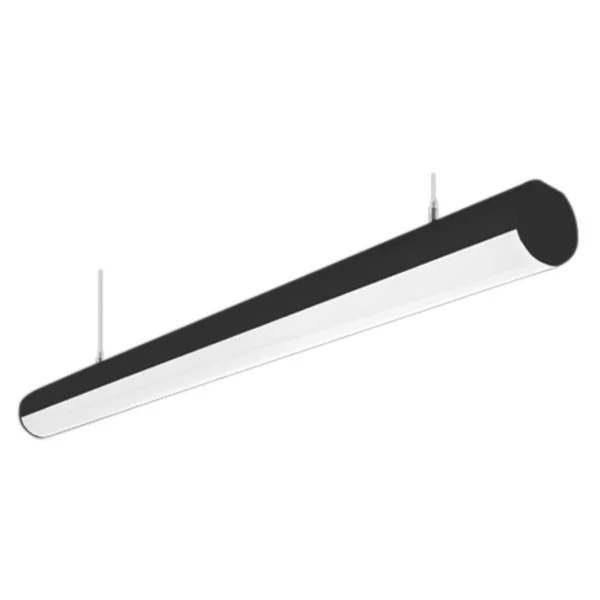 Round SCX 2FT 20W Linear Lighting System, Selectable Color Temperature, Dimmable, Black