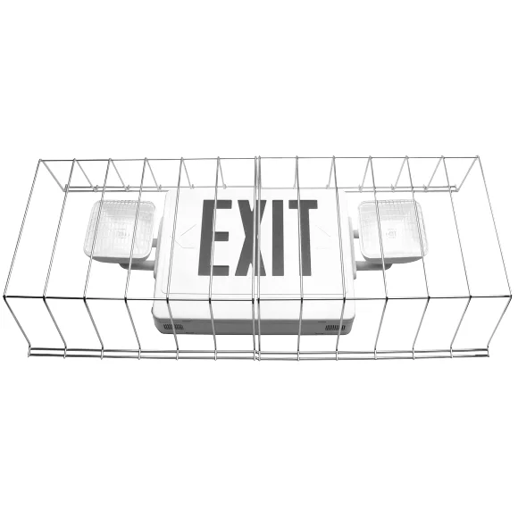Wire Guard for Exit and Emergency Combo Fixtures