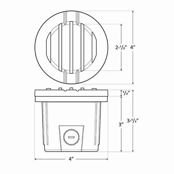 WLL Series 6 W Integrated Aluminum LED Path/Well Light - view 5
