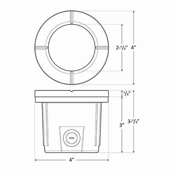 WLL Series 6 W Well/Path LED Light Aluminum Integrated - view 3
