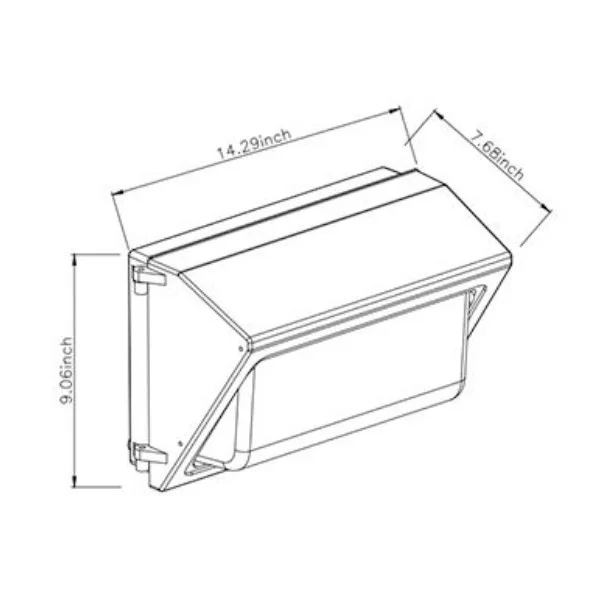 WPG Series LED Wall Pack, Wattage Selectable 40W-120W - view 2