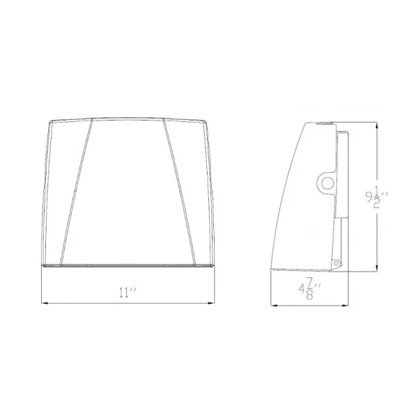 WPS Series Slim LED Wall Pack, 30W or 60W - view 5
