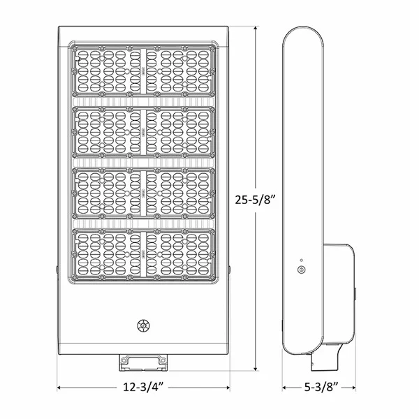 X-GEN FLOOD-AREA Light Xxl Housing Adj. 300W-600W 50K 120-277V 0-10V - view 3